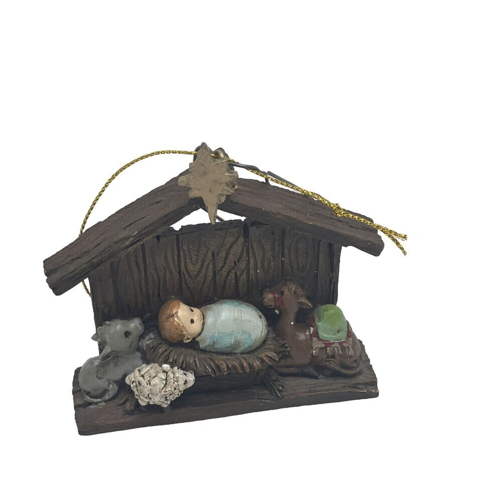 Hobby Lobby 2017 Nativity Baby Jesus Ornament NWOT 3 1/4” X 3 1/4”